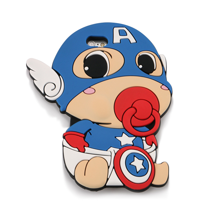 女款硅膠手機(jī)保護(hù)套，卡通奶嘴手機(jī)殼-硅膠套