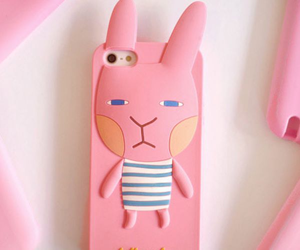 卡通動物硅膠手機(jī)殼，全包防摔手機(jī)套-硅膠套
