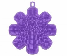 多功能硅膠餐盤刷，花型硅膠廚具刷_硅膠刷