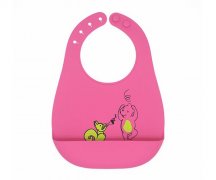 嬰兒圍嘴硅膠飯兜，小孩吃飯硅膠口水巾